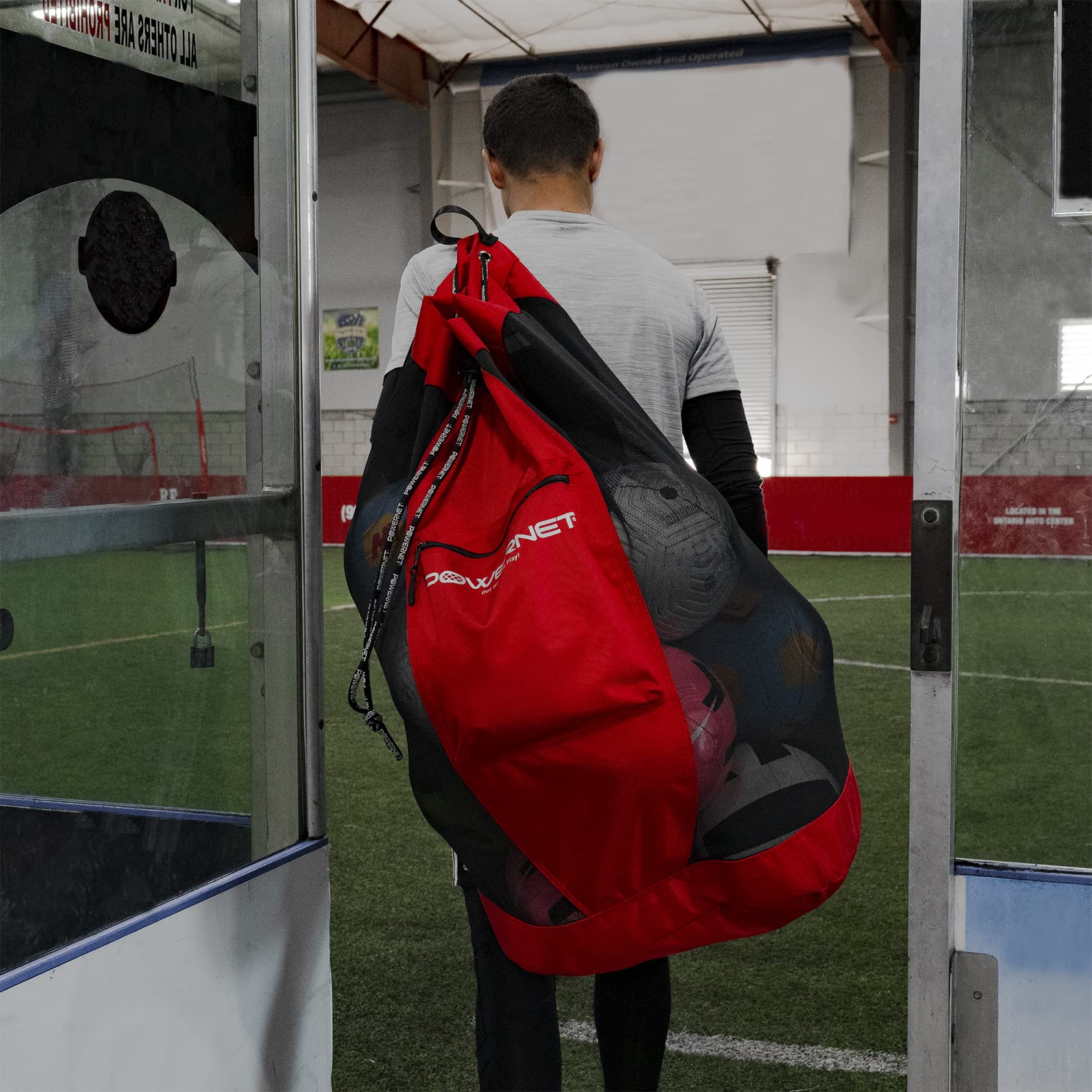 PowerNet Carli Lloyd Soccer Goal Portable Bow Style Net and Large Ball Carry Bag Bundle, Quick Setup Ultra Portable, Full Size Framed Soccer Goal, Perfect for Teams and Coaches - Image 6