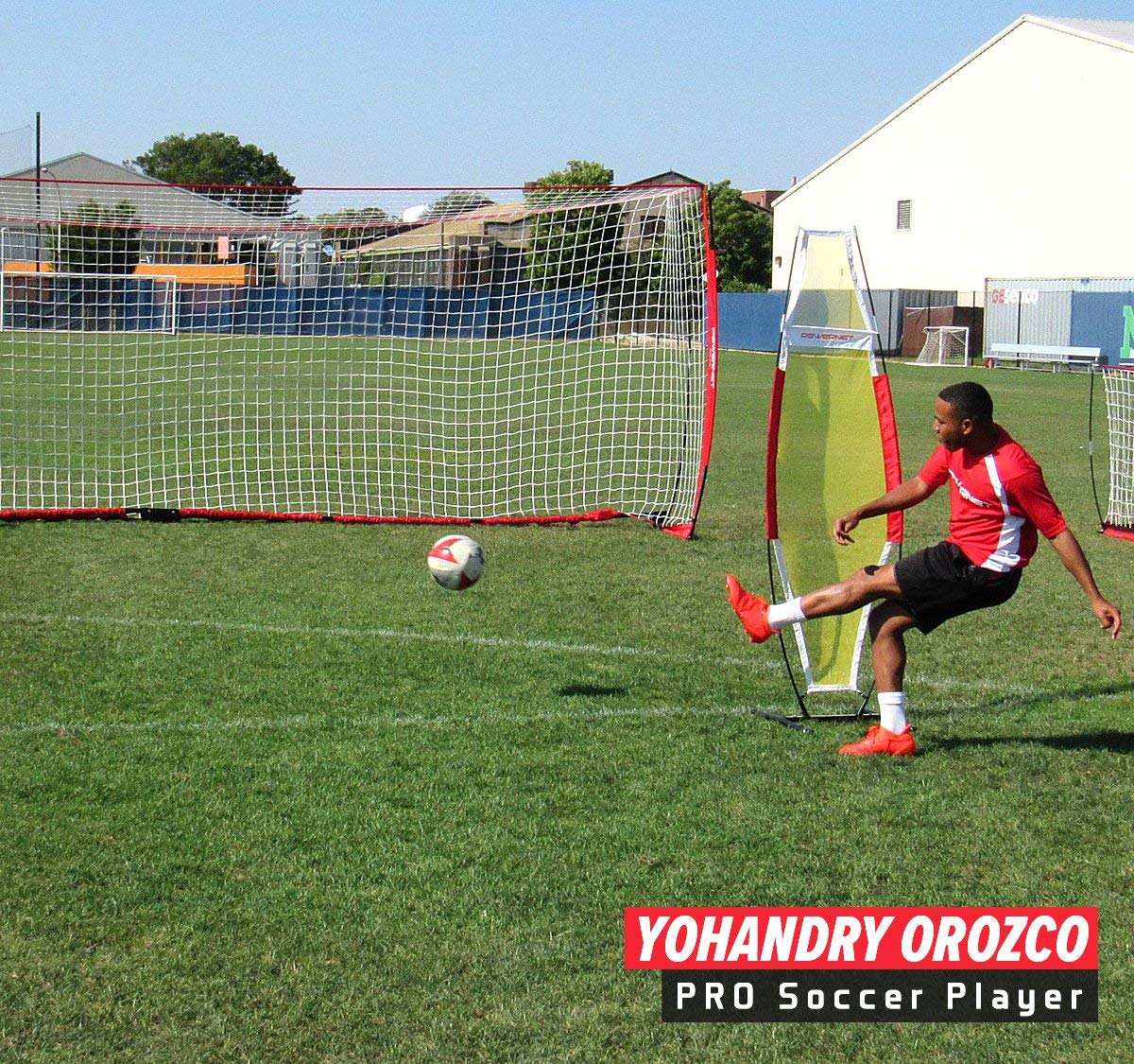 PowerNet Carli Lloyd Solo Soccer Training Bundle, Enhance Your Offense Skills by Simulating Under Pressure Situation Drills, Includes 12x6 Goal & 2 Defenders - Image 6