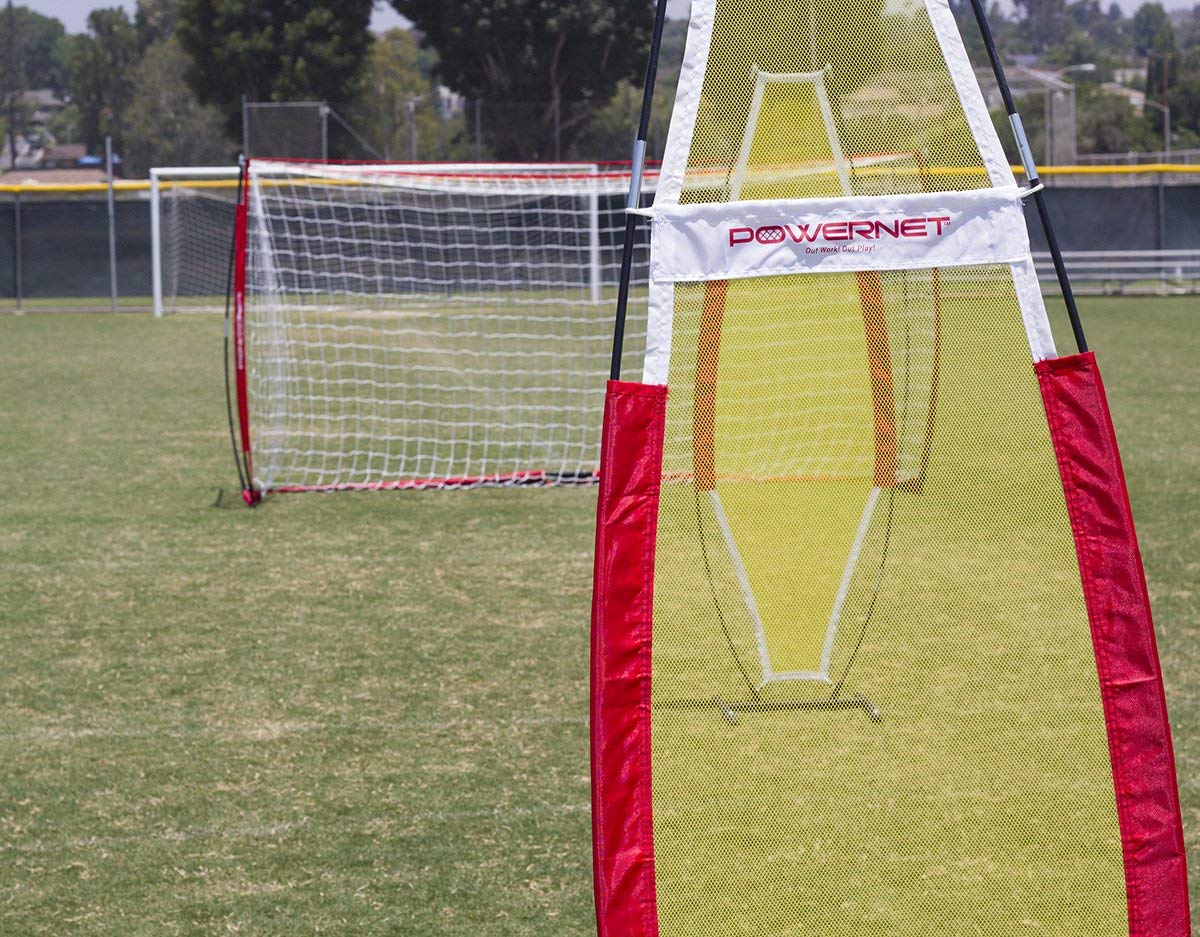 PowerNet Carli Lloyd Solo Soccer Training Bundle, Enhance Your Offense Skills by Simulating Under Pressure Situation Drills, Includes 12x6 Goal & 2 Defenders - Image 8