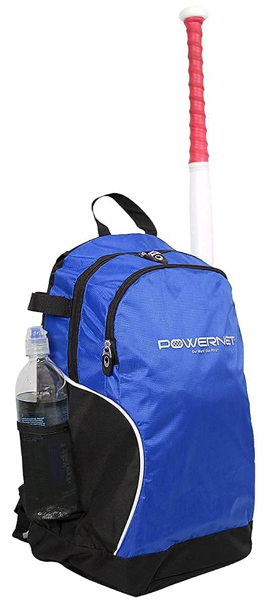PowerNet Corbin Carroll Baseball Softball Backpack M, Choose from 3 Colors Red Black Blue, Dual Bat Sleeves, Padded Shoulder Straps, Fence Hook, Large Storage Capacity - Image 4