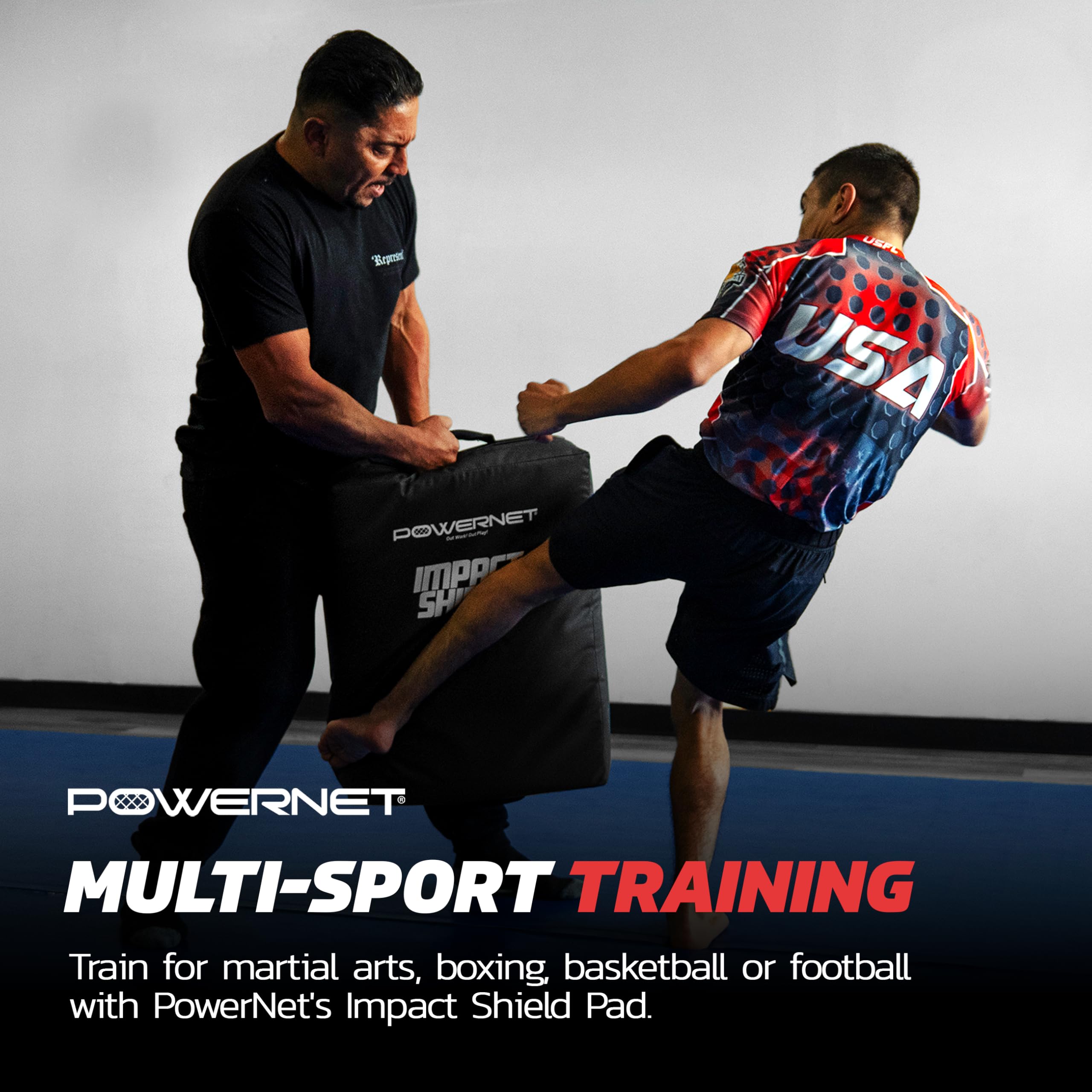 PowerNet Impact Shield, Heavy Duty Impact Pad for Contact Sports - Football, Basketball, Soccer, Rugby & Martial Arts Training Equipment, Durable Sports Pad with Multi-Handle Grips - Image 5