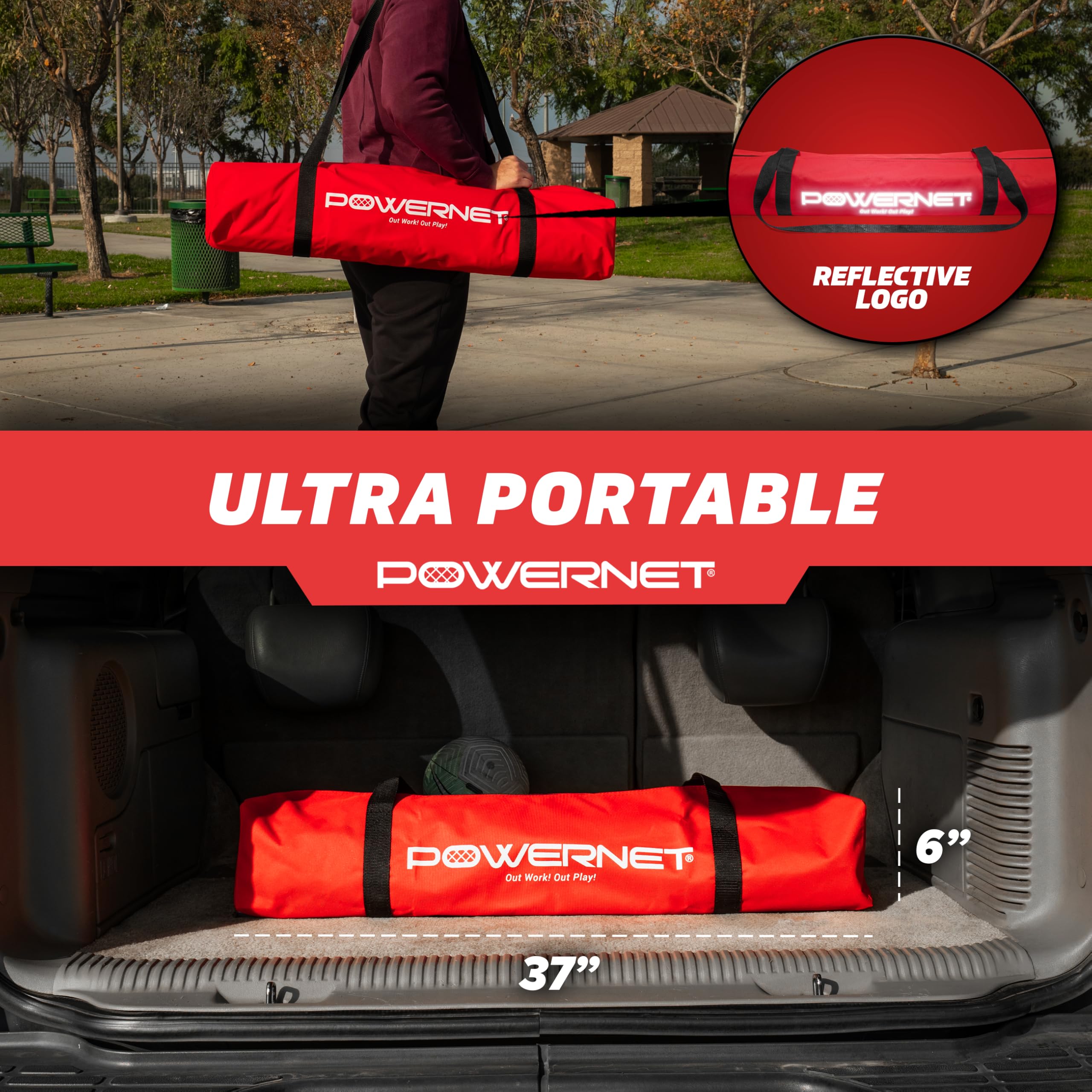 PowerNet Numbered Target Soccer Goal, 6x4 FT Net, 10 Numbered Zones, Soccer Goal with Targets for Accuracy Training, Portable Training Equipment - Image 5