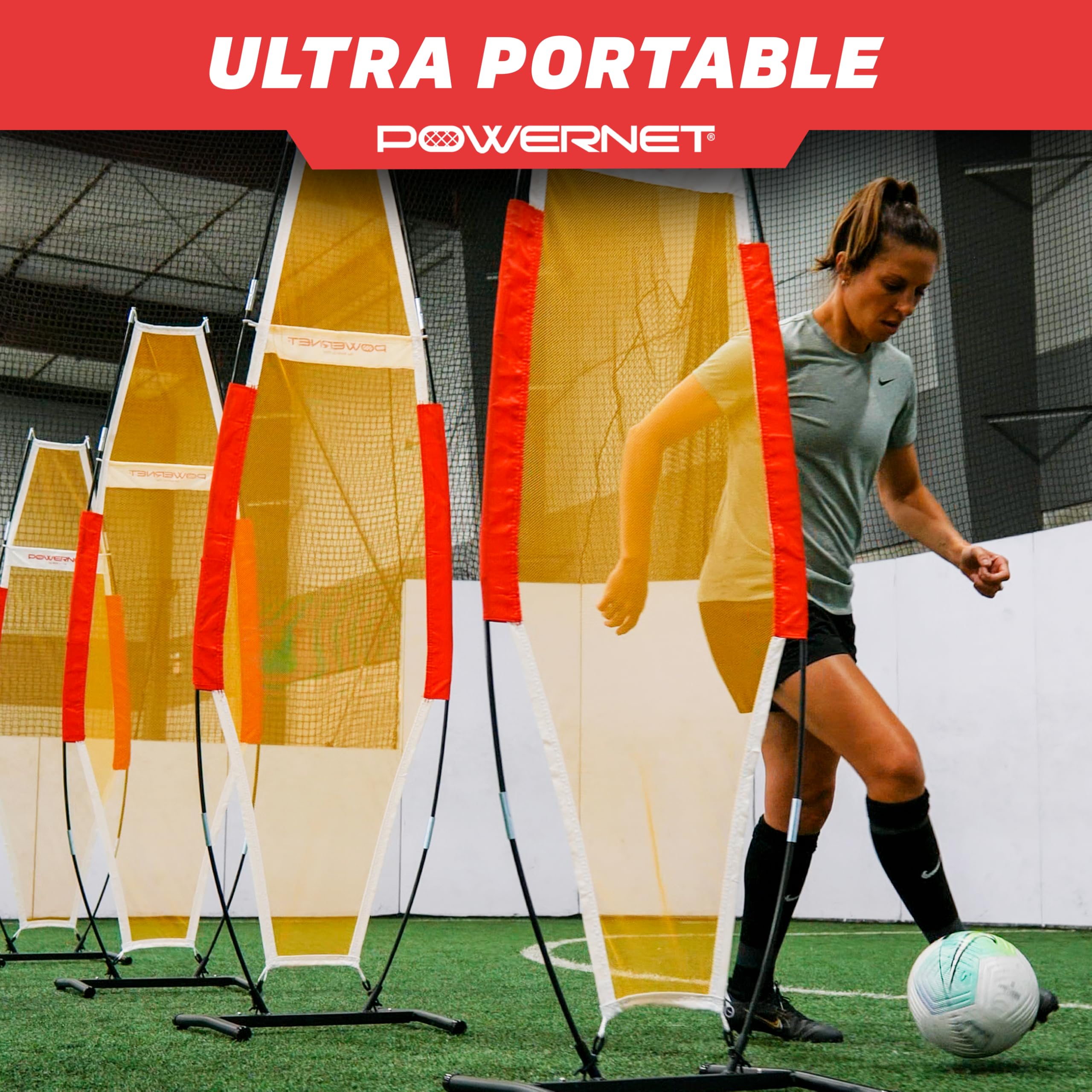 PowerNet Portable Defender Training Dummy for Football, Basketball and Soccer, 77" x 23" Portable Agility Training Equipment, Simulate Shooting Around Defense, Multi-Sport Mannequin - Image 5