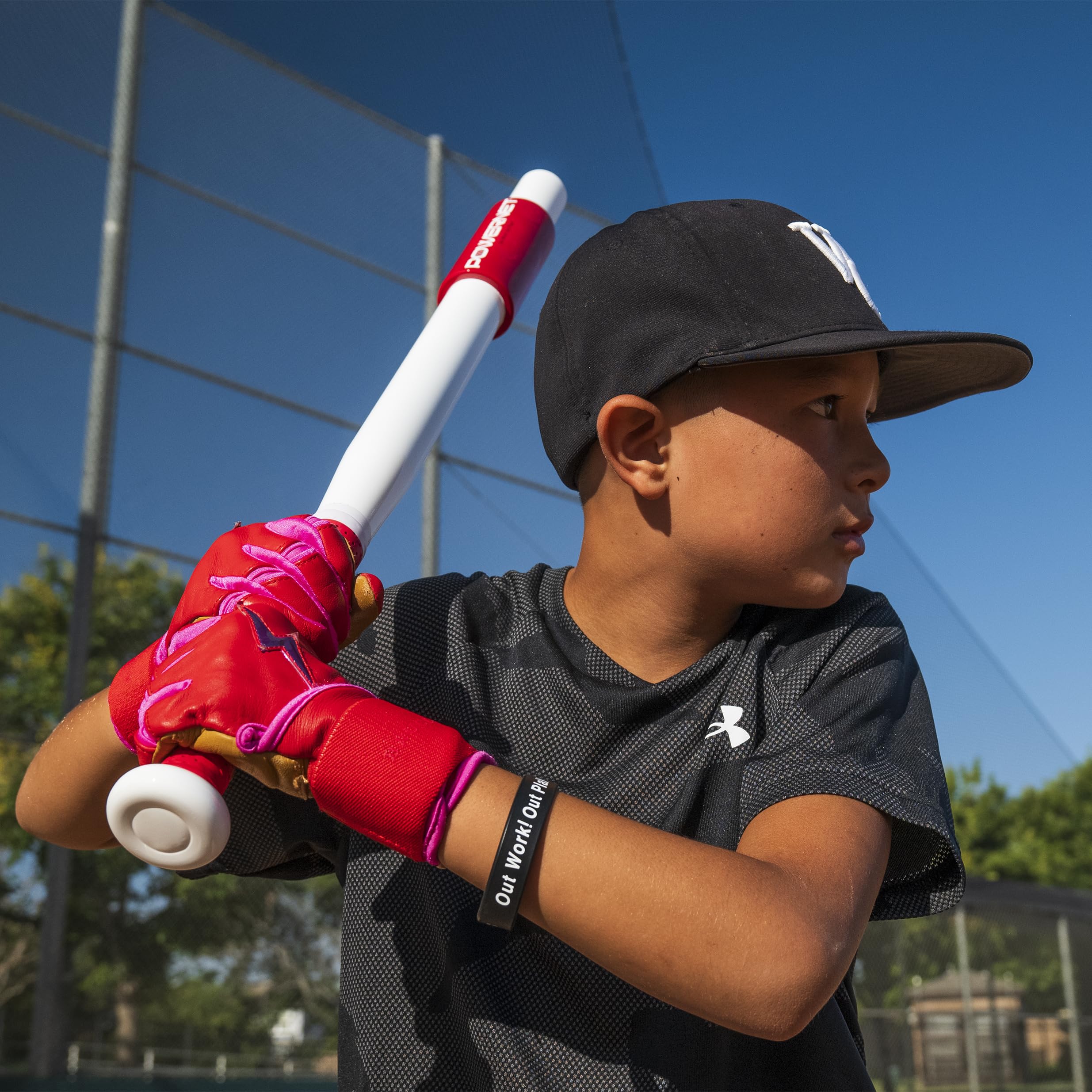 PowerNet Sweet Spot Training Bat + 3.2"" Progressive Softball Training Balls for Hitting & Pitching, 9 Pack Weighted Balls & Weighted Bat, Improve Hand-Eye Coordination & Power - Image 4