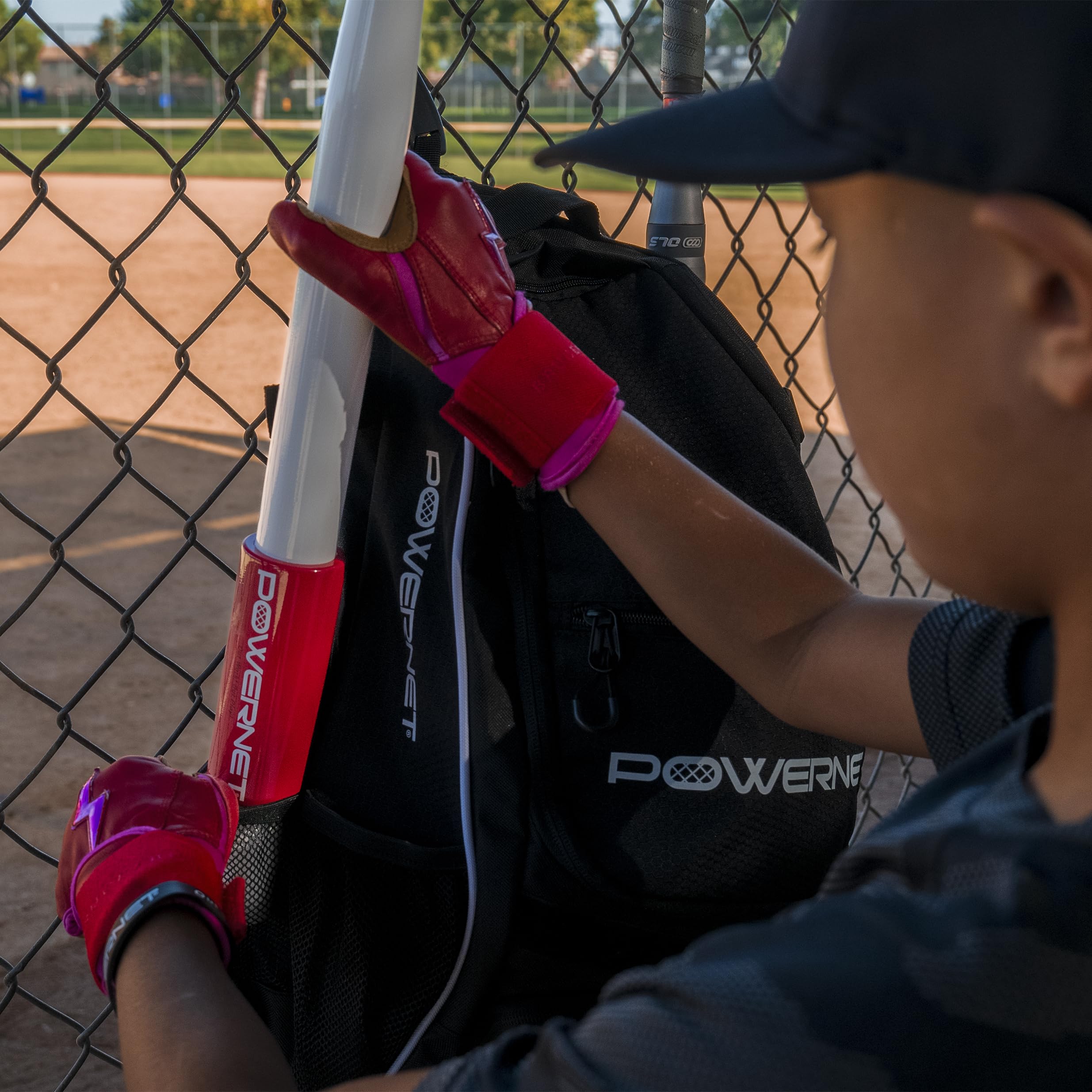 PowerNet Sweet Spot Training Bat + 3.2"" Progressive Softball Training Balls for Hitting & Pitching, 9 Pack Weighted Balls & Weighted Bat, Improve Hand-Eye Coordination & Power - Image 8