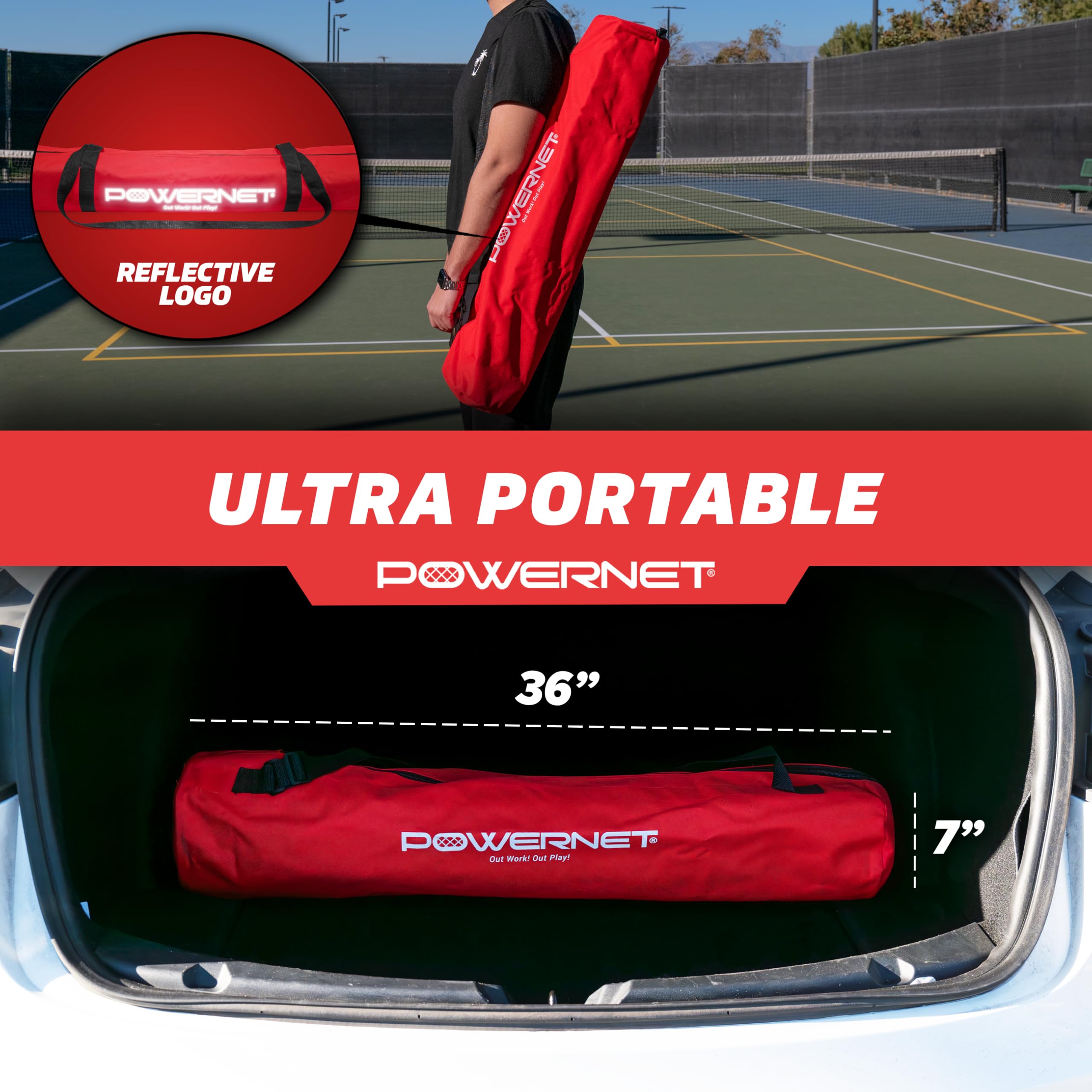 PowerNet Wheeled Caddy Cart for Baseball, Softball and Tennis Balls, Portable Multi Sport Baseball & Tennis Ball Hopper for Use During Training and Drills - Image 5